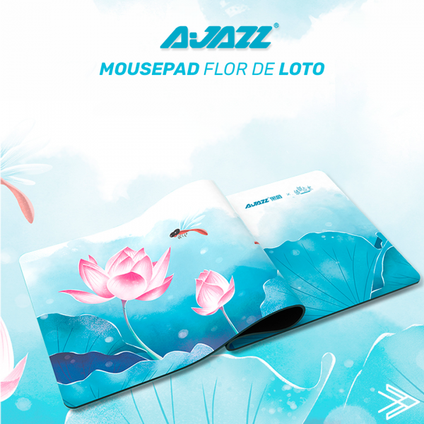 MOUSE PAD XL FLOR DE LOTO - AJAZZ - Imagen 6